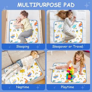 Imbottitura letto in morbido cotone lavabile lettino materasso con protezione antiperdite portatile per neonato - Product Image 6