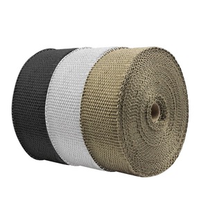 Rouleau de longueur personnalisé Accessoire de <span class=keywords><strong>moto</strong></span> Enveloppe d'échappement résistante à la chaleur avec bandes en acier inoxydable - Product Image 6
