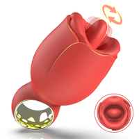 Vente flash : Jouet sexuel rose avec rotation à 360° °   Jouets sexuels vibrants pour l'orgasme vulvaire, stimulateurs clitoridiens à léchage de langue, vibrateurs point G, alimentation USB, vente en gros