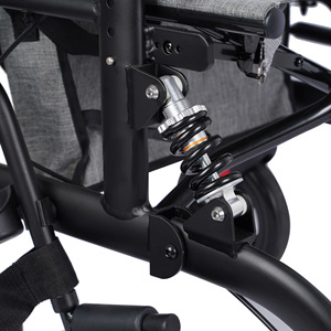 Scooter de movilidad Qinda Walking Aid QZ-6007 gris para personas mayores con función de empuje y asiento. - Product Image 1