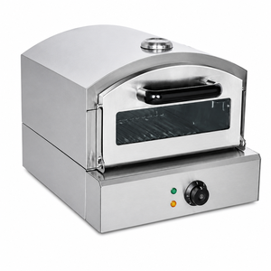 Commercial Electric Pizza Oven 2kW 220V Countertop Stainless Steel Pizza Baker for Pizzeria Cafe Restaurant Snack Bar Kitchen - Product Image 1