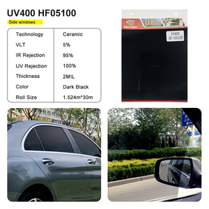 Giá rẻ nhất giá uvr100 % UV400 chăm sóc da nano phim bảo vệ kính xe cửa sổ phim có thể tháo rời Tint - Product Image 3