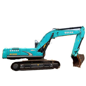 Machine de construction hydraulique d'excavatrice Kobelco SK350 d'origine japonaise bonne performance moteur de vendeur chaud d'occasion à bas prix - Product Image 1