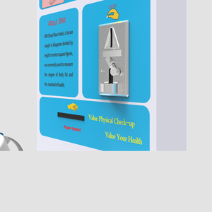 약국 클리닉 체육관 쇼핑몰용 동전 수용기가있는 초음파 높이 중량 BMI 스케일 - Product Image 6