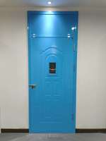 Porte de sécurité en acier design moderne pour l'intérieur de la maison Hôtel Appartement Entreprise Entrée Surface ignifuge et finie pour entrepôts
