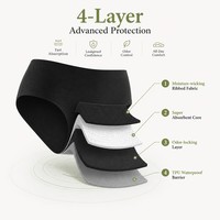 Culottes menstruelles grande taille pour femmes, vente en gros, 4XL, flux abondant, réutilisables