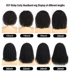 Kafa Bandı Peruk İnsan Saçı Kıvırcık 20 İnç Siyah Kadınlar Derin Kıvırcık Dantel Ön Peruk <span class=keywords><strong>150</strong></span> 300 - Product Image 4