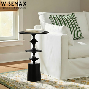 WISEMAX FURNITURE Tavolino <span class=keywords><strong>da</strong></span> Salotto dal <span class=keywords><strong>Design</strong></span> Moderno, Tavolo Rotondo in Fibra di Vetro per Caffè e Tè, per Hotel, Ufficio, Ristorante, Villa - Product Image 1