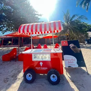 Le chariot de vente de kiosque de restauration rapide/chariot mobile de café de kiosque de nourriture de rue à vendre/CE mobile de chariot de nourriture de la Chine