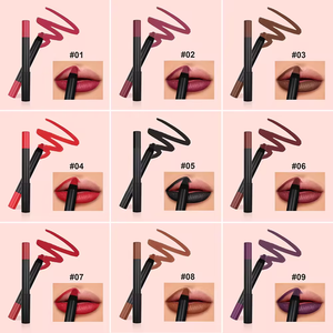 Benutzer definiertes Logo Cremiger Lip Liner Bleistift Vegan Langlebig Wasserdicht Nude Dunkelbraun Lip liner OEM ODM - Product Image 2