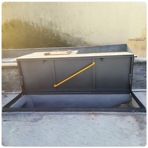 Trappe d'inspection de plafond pour climatisation, carrée, sur mesure, en acier galvanisé à chaud, étanche et antirouille, en aluminium - Product Image 3