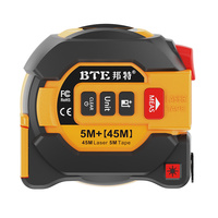 Télémètre laser industriel portable haut de gamme BTE C15 avec écran LCD, en ABS+TPR, personnalisable, pour grandes surfaces d'usine, qualité supérieure