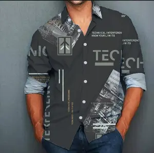 लोकप्रिय पुरुषों के कपड़े कस्टम पैटर्न 3 डी प्रिंट गोल्फ खेल पुरुषों के लिए थोक निर्माता पुरुषों की शर्ट