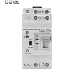 GEYA G2R 63A 110V 2P Factory Price Dual Power 3p 4p Copper automatic transfer switch ATS din rail 2p mini ats