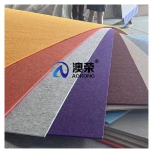 Belles couleurs insonorisées 8 * 4ft panneaux de plafond muraux forme et mélange de couleurs panneaux acoustiques de réduction du bruit de la pièce - Product Image 1