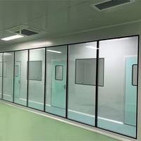 Fenêtre en aluminium et verre durable, esthétique, ventilée et anti-insectes pour hôpitaux, laboratoires et résidences