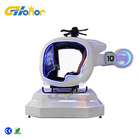 Venta caliente VR vuelo Realidad Virtual adultos y niños cabina aviones 9D helicóptero volador para la venta