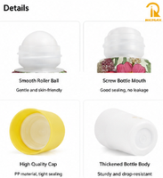 Conteneur en plastique rechargeable de 50 ml pour parfum et fragrance, pour l'huile essentielle et l'emballage de liquides aromatiques de voyage