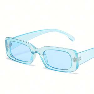 Gafas de Sol Cuadradas Pequeñas con Bisagras Metálicas Retro de Moda Personalizadas al por Mayor, Gafas de Sol Rectangulares Coloridas para Mujer - Product Image 5