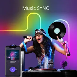 Google Alexa thông minh Wifi điều khiển <span class=keywords><strong>LED</strong></span> <span class=keywords><strong>Neon</strong></span> <span class=keywords><strong>Flex</strong></span> dây dải đèn RGB không thấm nước nóng bán 16.4ft 5m IP67 Silicone 80 ma thuật RGB - Product Image 4