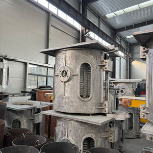 เตาหลอมโลหะไฟฟ้าที่มีประสิทธิภาพความถี่ปานกลาง10กก. 50กก. 250กก. สำหรับการกลั่นโลหะ - Product Image 2