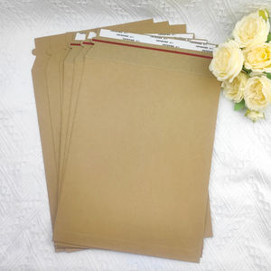 Enveloppes d'expédition en carton <span class=keywords><strong>kraft</strong></span> rigide auto-scellantes, non pliables, pour photos, enveloppes ondulées - Product Image 1