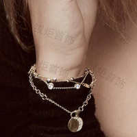 LOZRUNVE Bijoux en gros de haute qualité, bracelet à breloques en argent sterling 925 avec diamants sertis, pour femmes