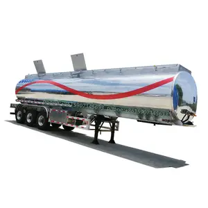 Camion resistente 40 m3 42 m3 del rimorchio di stoccaggio dell'autocisterna del bitume del combustibile dell'olio della lega di alluminio resistente