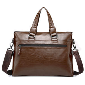 Porte-documents en cuir PU avec logo personnalisé pour hommes, sac d'affaires pour ordinateur portable de bureau - Product Image 6