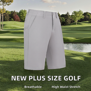 Pantalones Cortos de Golf Elásticos de Cintura Alta para Hombre, Talla Grande, 180 g/m², para Entrenamiento, Gimnasio, Fitness y Jogging - Product Image 2