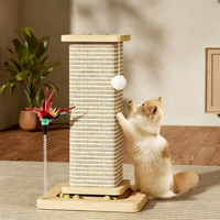 Grand arbre à chat de luxe carré, intégré, durable, résistant aux griffures, avec zone de sommeil, de jeu et d'escalade
