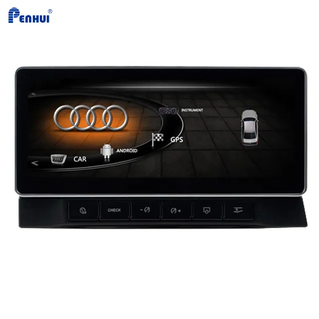 안드로이드 차 DVD GPS 멀티미디어 Player 대 한 Audi A6L (2006-2012) 1920x720 2 천개 스크린 4 기가바이트 RAM + 128 기가바이트 ROM
