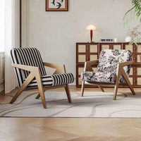 Zebra Stuhl Vintage Chesterfield Einsitzer Sofa Weißes Eschenholz mit Massage funktion für Wohnzimmer oder Balkon