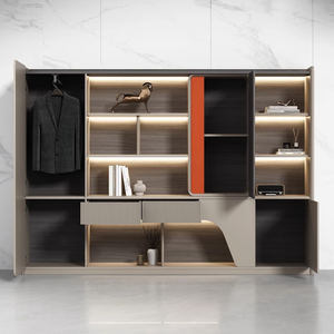 ตู้เก็บเอกสารไม้แบบปรับแต่งได้ตู้เก็บเอกสารพร้อมชั้นวางแบบเปิด - Product Image 4