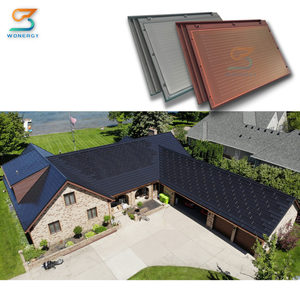 Vente chaude, système photovoltaïque certifié européen, panneau photovoltaïque, <span class=keywords><strong>tuiles</strong></span> solaires pour toiture, nouvelle arrivée, <span class=keywords><strong>prix</strong></span> bas, panneaux solaires flexibles pour toiture - Product Image 1