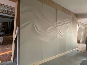 Hiện đại Châu Âu tối giản 3D hình nền phong cách cổ điển khắc ba chiều tường Bảng điều khiển không thấm nước chống cháy nhà tường bảng - Product Image 2