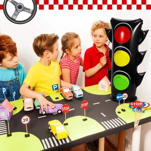 Inflatable <b>Traffic</b> <b>Light</b> Toy for Kids Party Decor & Interactive Play Waterproof PVC Material 24"H Foldable Design - Product Image 4