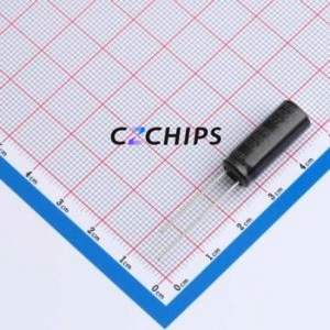 Condensateur électrolytique en aluminium à montage traversant ME400M270LO8*20TA-1B3EtH, montage traversant, D8xL20mm 27uF 20% 400V 2000hrs-105 ℃ - Product Image 1