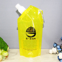 Pochette en plastique pour bouteille d'eau, contenant personnalisé, pour sportif, emballage d'aliments, sac liquide, 1 pièce