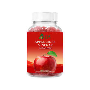 Gummies au vinaigre de cidre de pomme OEM ODM sans sucre, favorisent le métabolisme des graisses, soutiennent la digestion et la santé digestive - Product Image 1