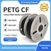 Filament PETG-CF en fibre de carbone 1,75 mm, haute résistance, rigide, faible déformation, matériau d'impression 3D pour imprimante 3D FDM