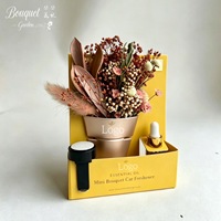 Coffret Cadeau Personnalisé 100% Naturel Écologique Longue Durée Diffuseur de Parfum pour Voiture Fleurs Séchées Désodorisant Mini Cadeau de Remise de Diplôme Pâques