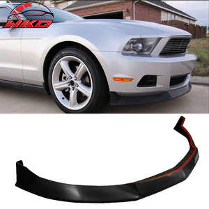 Convient pour Ford Mustang V6 2010-2012, lèvre de pare-chocs avant non peinte, noire - Product Image 1