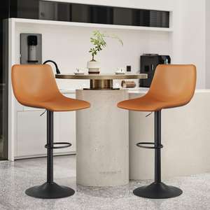 Tabouret de bar haut naturellement simple, structure métallique, construction durable, mobilier contemporain moderne pour bar à domicile et usage commercial - Product Image 5