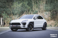 Ailerons avant en fibre de carbone de style CMST de haute qualité pour Porsche Macan 95B 2014-2017, garnitures de prises d'air antibrouillard, kit carrosserie