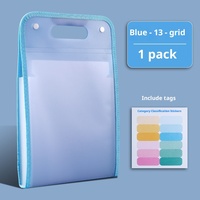 Carpeta de Archivos Simple y Portátil al por Mayor, Bolsa de Documentos Expandible Impermeable de PP, Bolsa Organizadora de Documentos A4 para Estudiantes