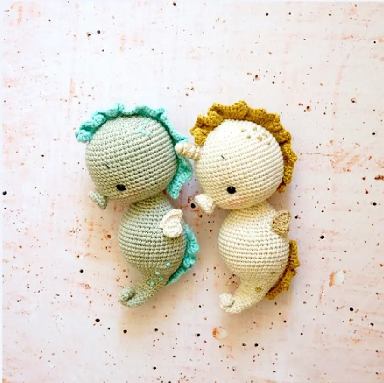 家の装飾手作りあみぐるみ人形赤ちゃんかぎ針編みタートルタツノオトシゴおもちゃ子供用