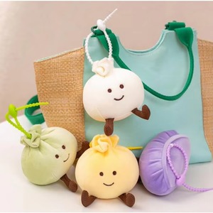 Adorables Peluches de Bollos al Vapor, Cojín de Peluche Ecológico de Poliéster y Algodón PP, Regalo de Cumpleaños - Product Image 4