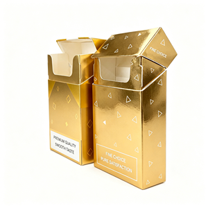 Custom Empty Paper Cigarette <b>Box</b> Cigar Cartridge Packaging Tobacco Case Luxury Gift Packaging Boxes for <b>Smoking</b> Accessories UV - Product Image 2