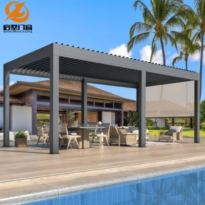 Pergola moderne en alliage d'aluminium personnalisée, durable, résistante <span class=keywords><strong>au</strong></span> <span class=keywords><strong>vent</strong></span>, protection solaire, <span class=keywords><strong>abri</strong></span> pour <span class=keywords><strong>jardin</strong></span> australien - Product Image 1
